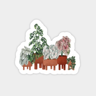 Plants in pots illustration Sticker